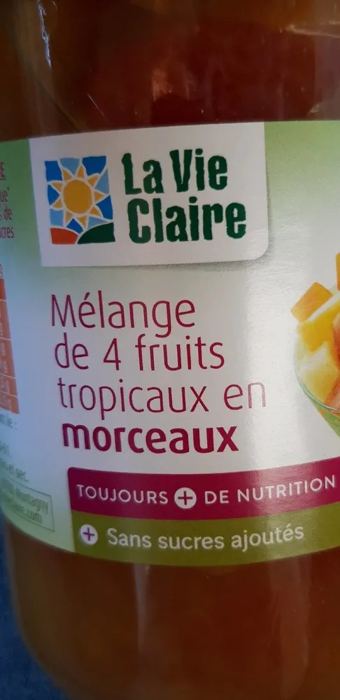 Mélange 4 fruits tropicaux en morceaux