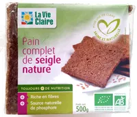 Pain complet de seigle nature