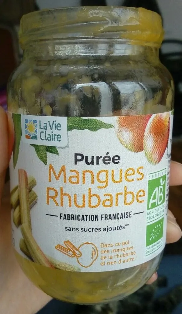 Purée Mangues Rhubarbe