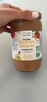 Purée de pommes et de bananes