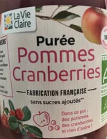 Puree pommes cranberries