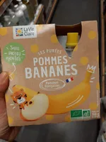 Purées pommes bananes