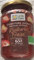 Confiture extra rhubarbe fraise