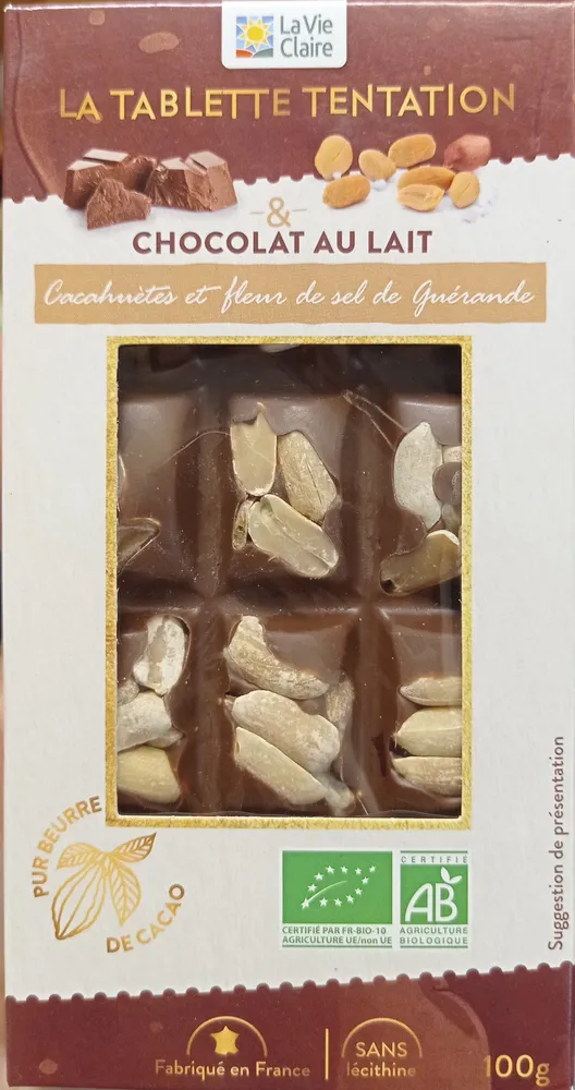 tablette tentation cacahuètes fleur de sel