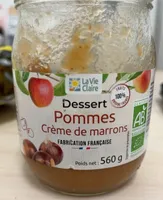Dessert Pomme creme de marron