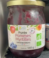 Purée pommes myrtilles