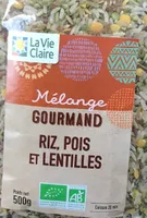 Mélange gourmang riz pois et lentilles