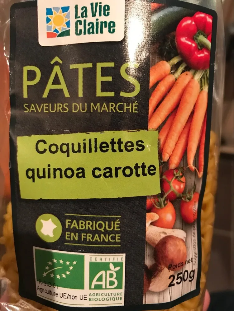 Coquillettes quinoa carotte