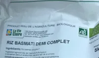 Riz basmati demi complet