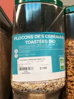 Flocons 5 céréales toastés
