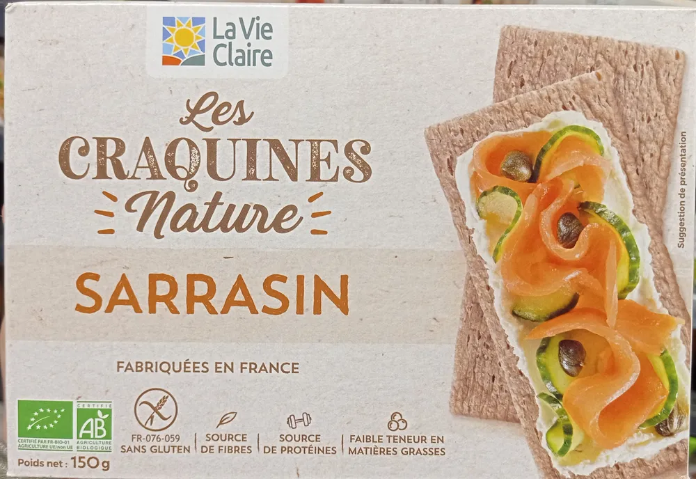 Les craquines nature sarrasin