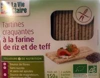 Tartines craquantes à la farine de Riz et Teff