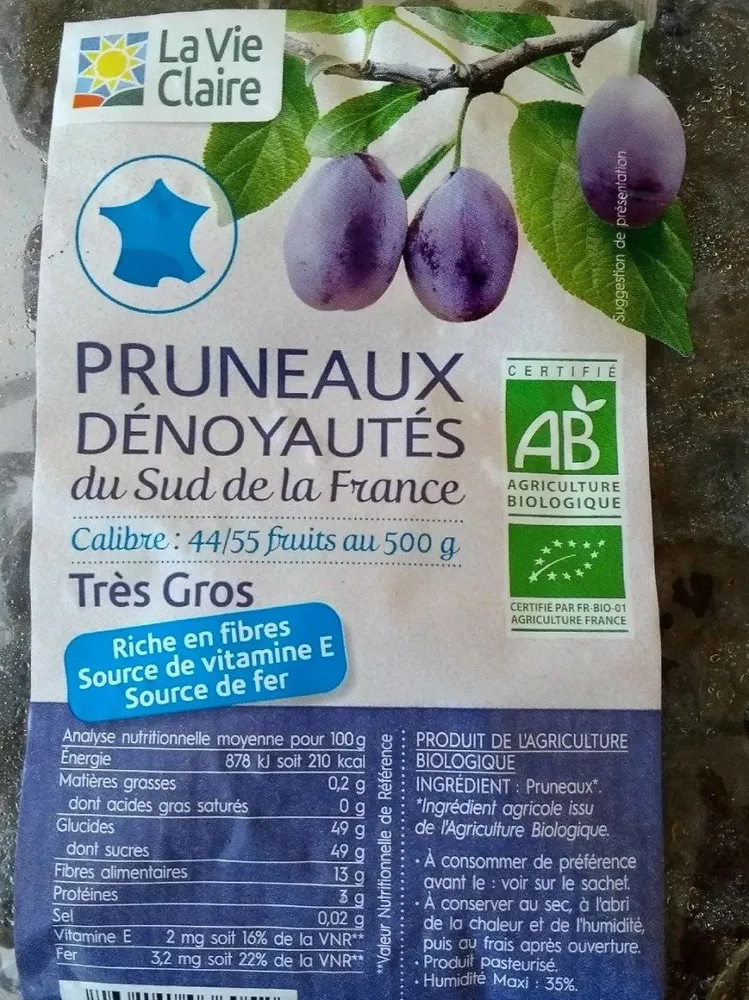 Pruneaux dénoyautés