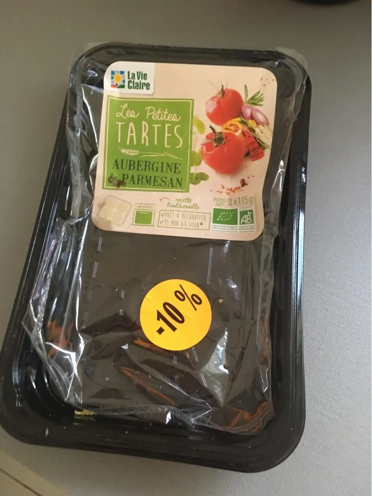 Les Petites TARTES aubergine et parmesan