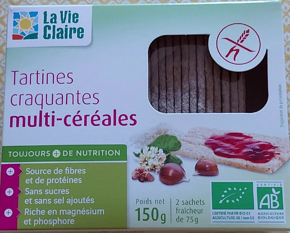 Tartines craquantes multi-céréales