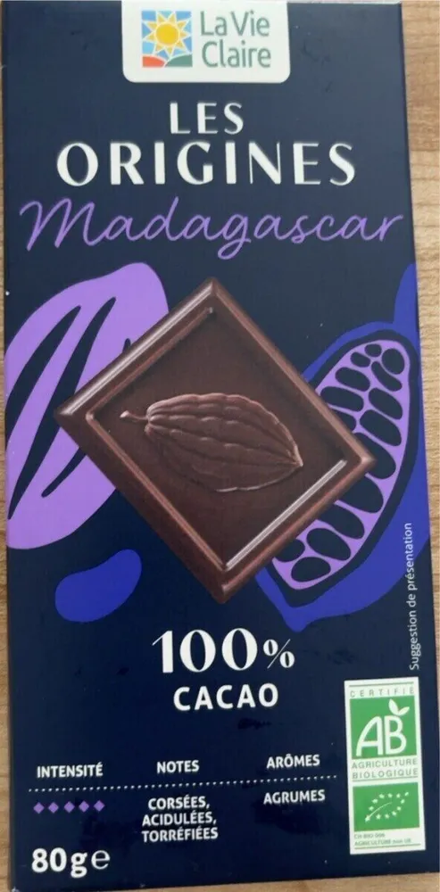 Les origines 100% cacao
