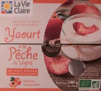 Yaourt à la pêche de vigne