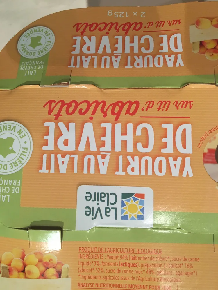 Yaourt au Lait de Chèvre sur Lit d'Abricot