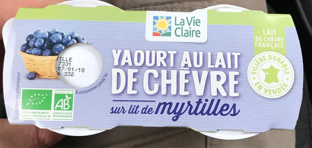 Yaourt au Lait de Chèvre sur Lit de Myrtilles