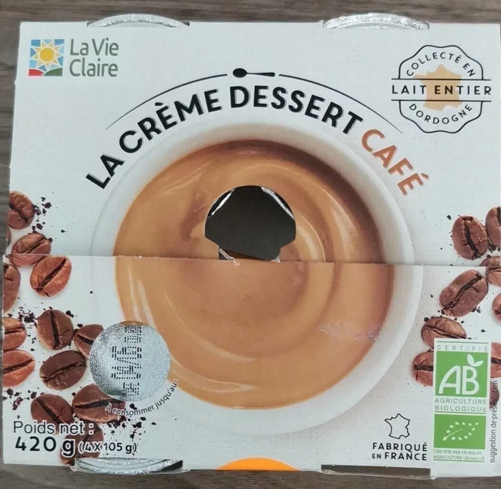 La crème dessert café