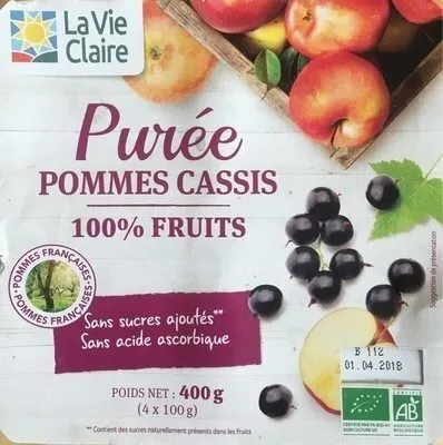 Purée pommes cassis
