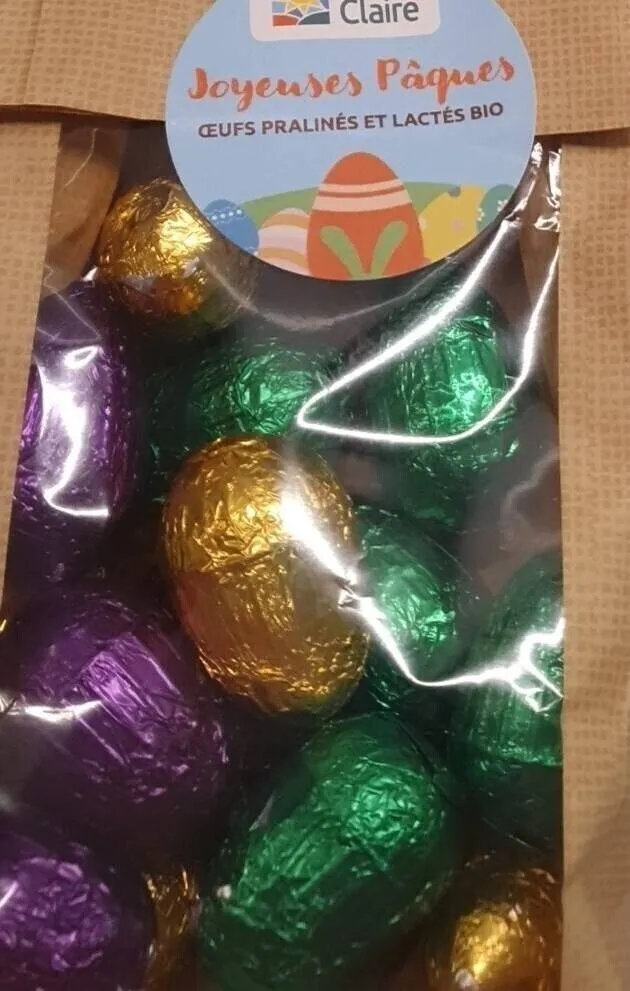 Sachet d'oeufs pralinés et lactés