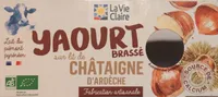 Yaourt brassé sur lit de châtaigne d'Ardèche