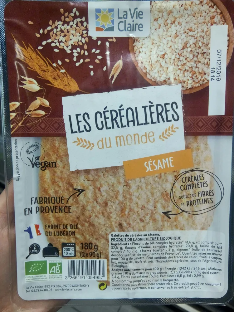 Galettes Céréales