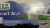 Yaourt doux au lait de brebis