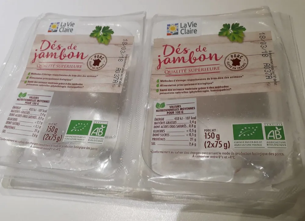 Dès de jambon