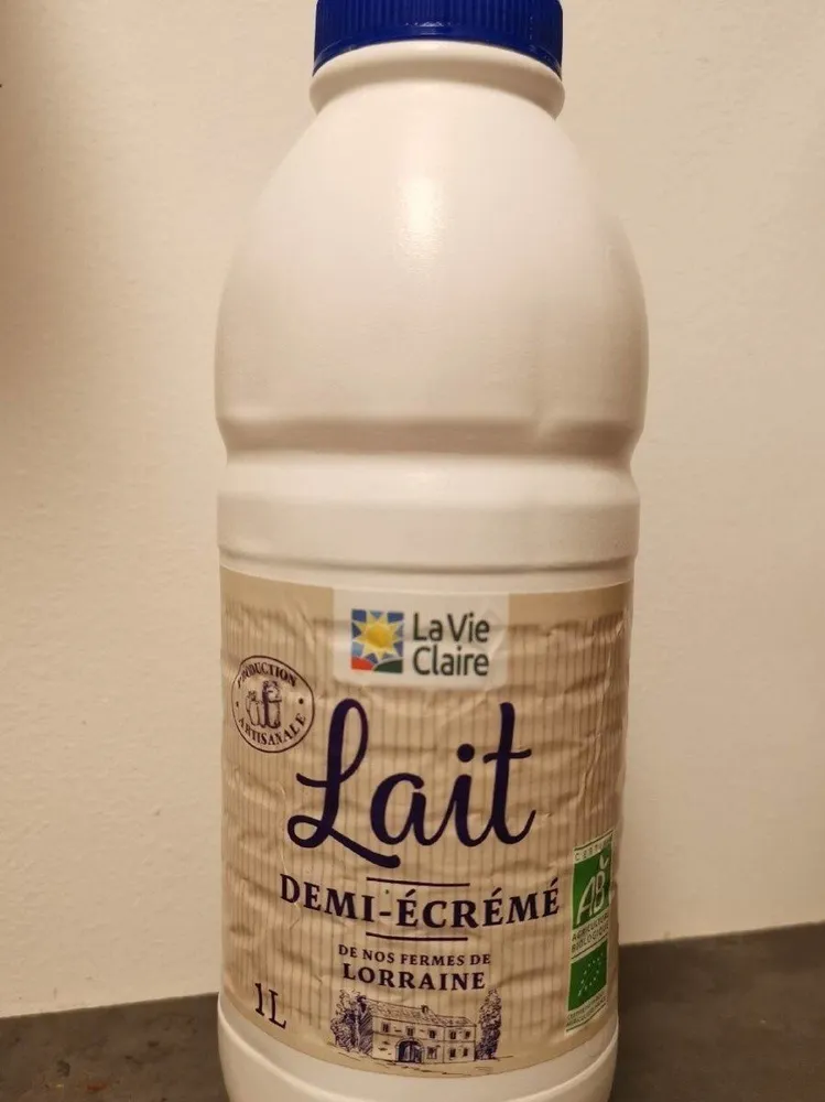 Lait demi ecreme