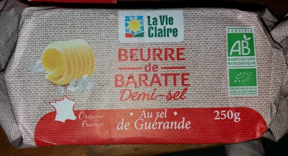 Beurre de baratte demi-sel