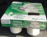 Yaourt nature entier au lait de chèvre