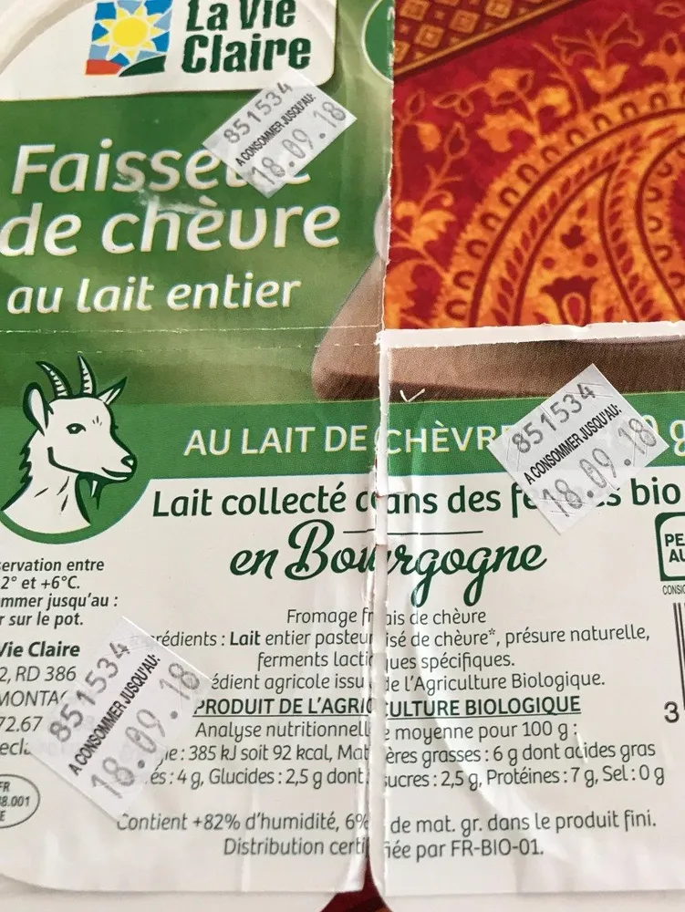Faisselle de chevre