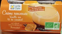 Crème renversée vanille sur lit de caramel