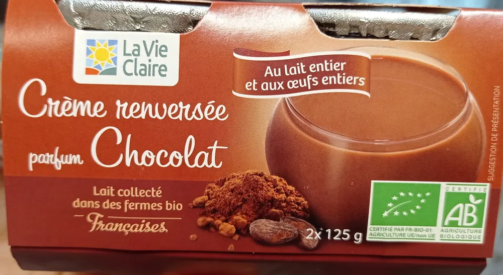 Crème renversée parfum chocolat