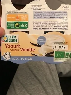 Yaourt saveur vanille