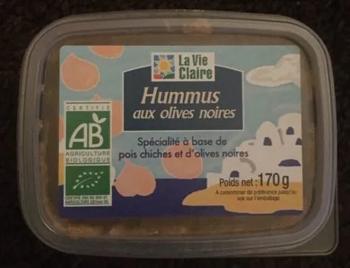 Hummus aux Olives Noires