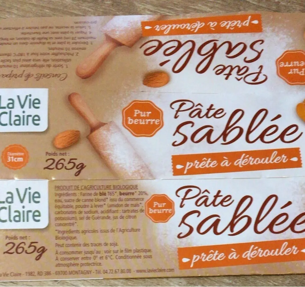 Pate sablee