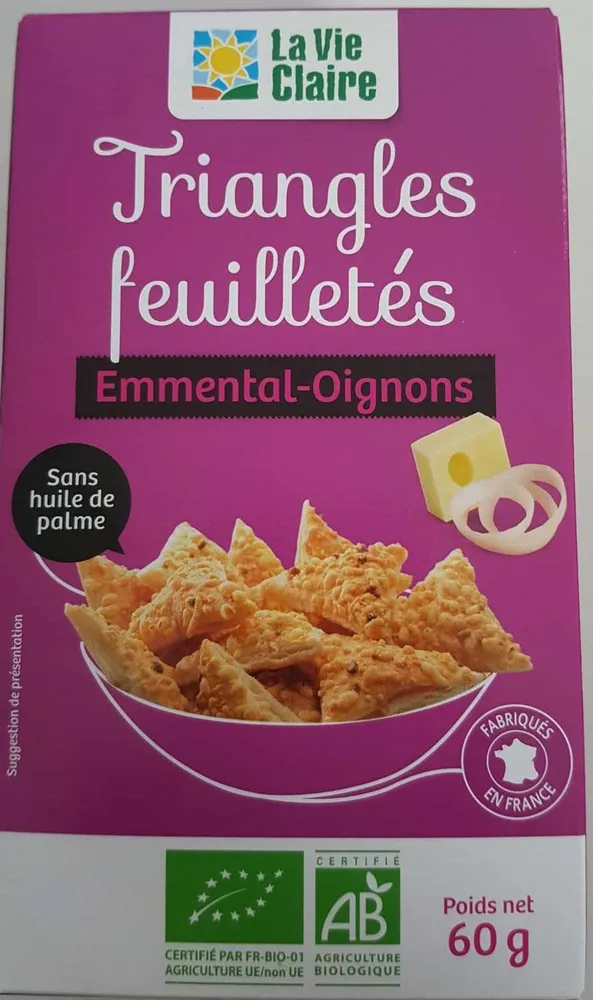 Triangles Feuilletés Emmental-Oignons