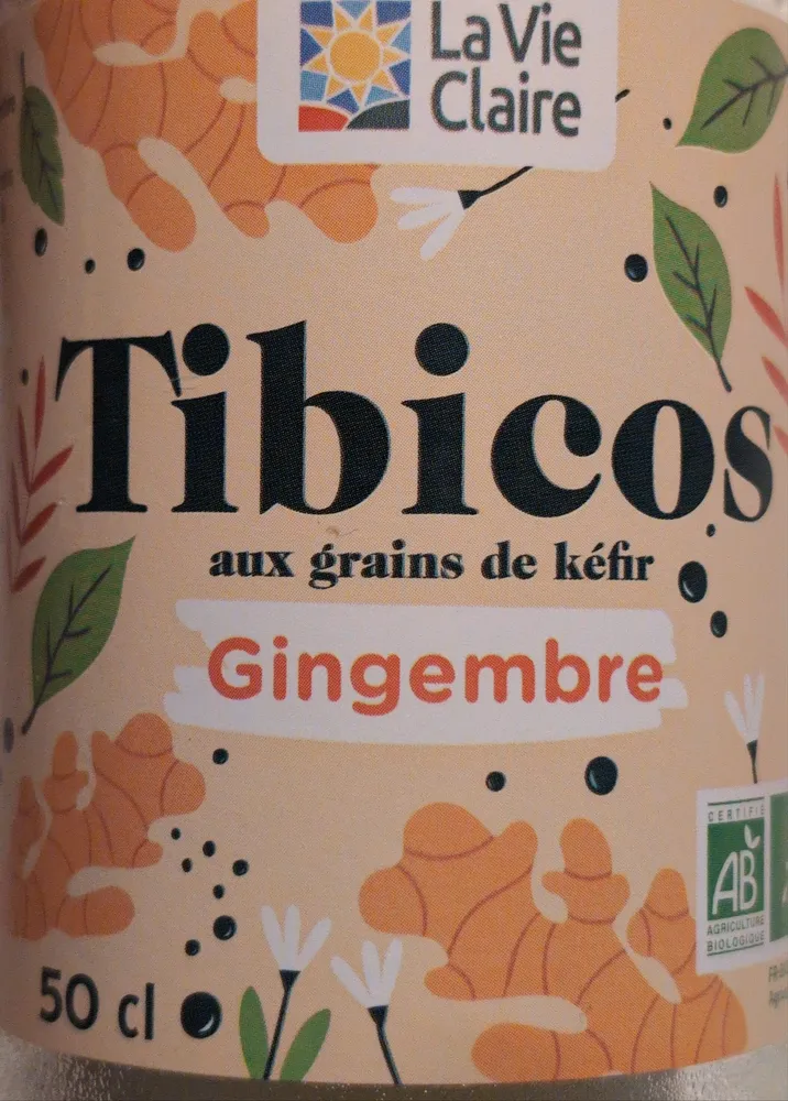 Tibicos aux grains de kéfir gingembre
