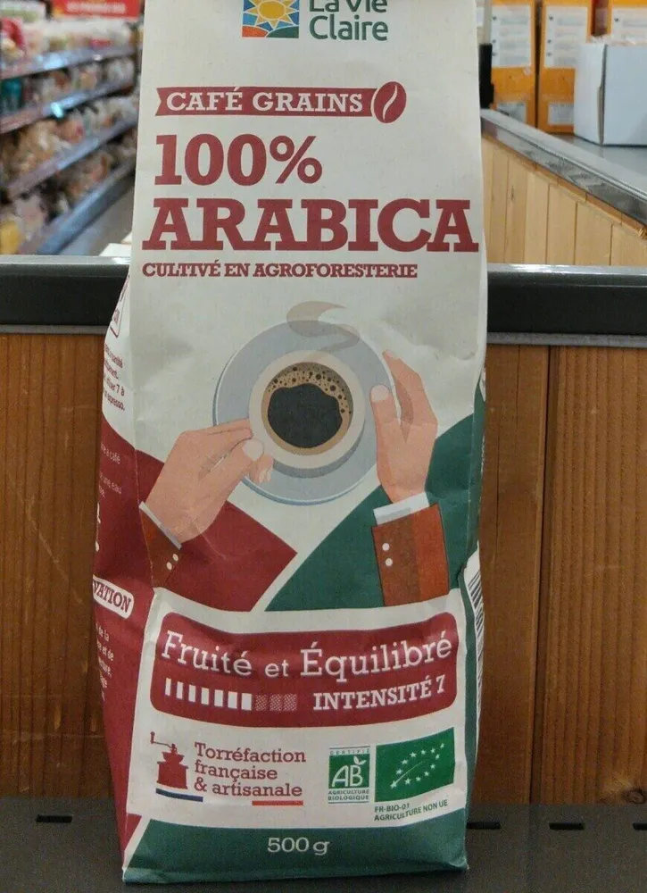 Café grains 100% arabica