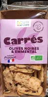 Carrés olives noires et emmental
