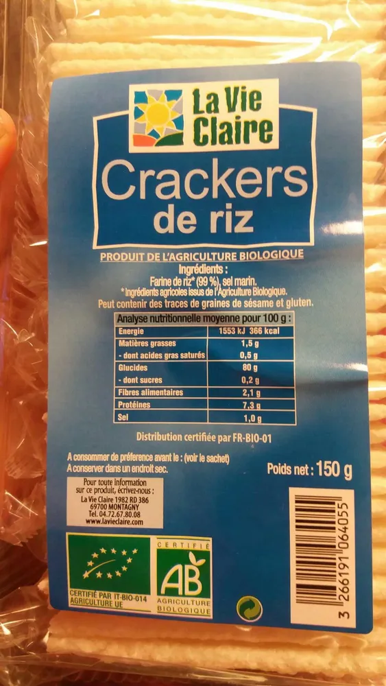 Crackers de Riz