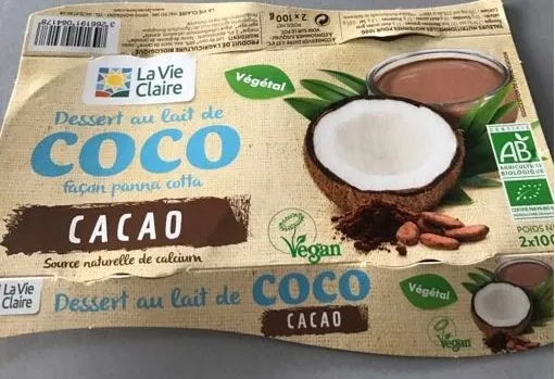 Dessert Au Lait De Coco Facon Panna Cotta