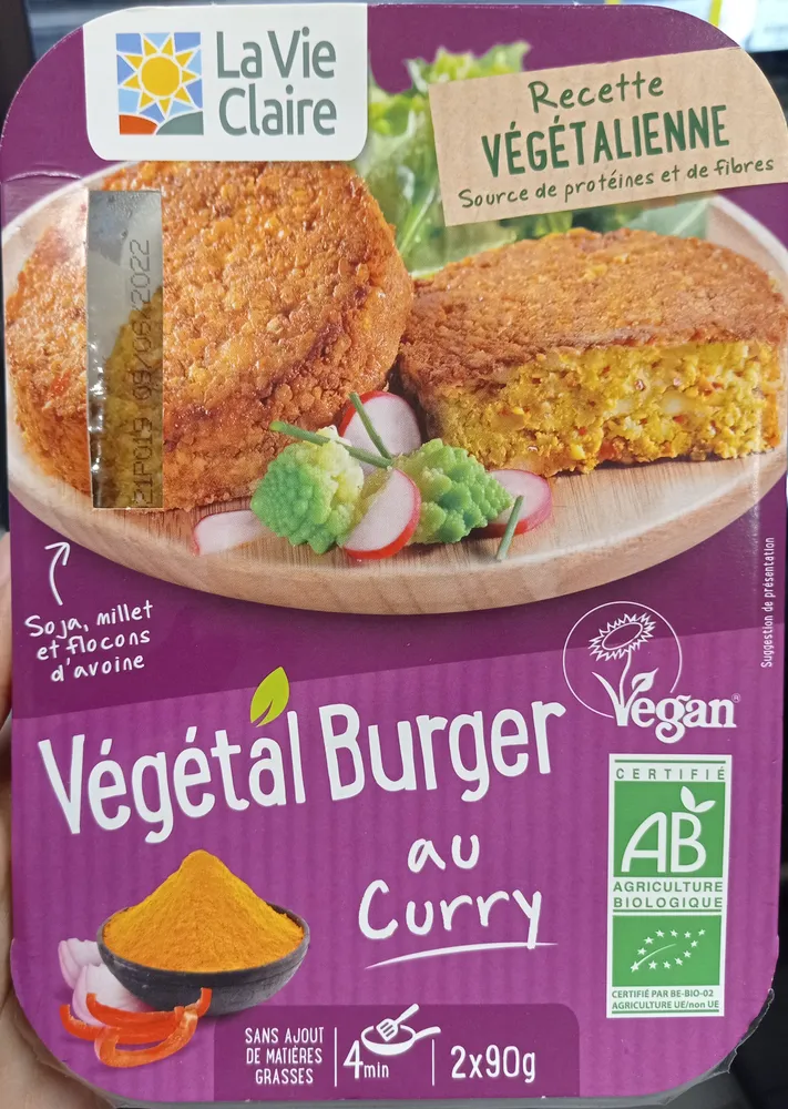 Vegetal burger curry