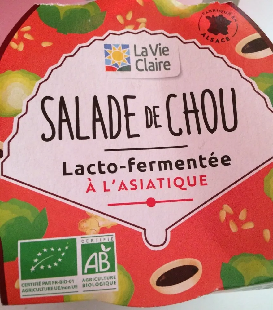 Salade de chou lactofermentée a l'asiatique