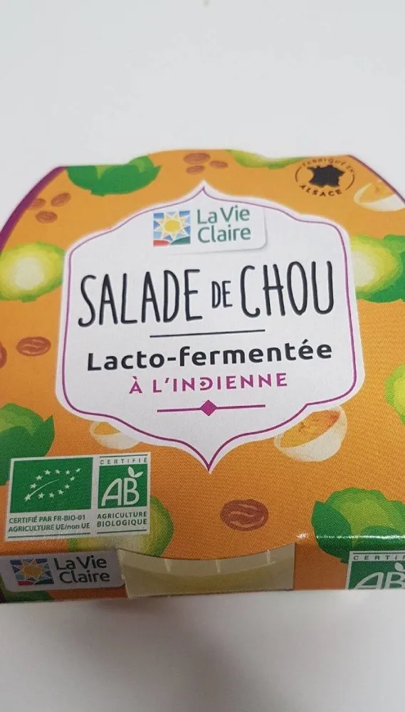 Salade de chou lacto-fermenté à l'indienne