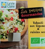 Taboulé aux légumes & raisins secs