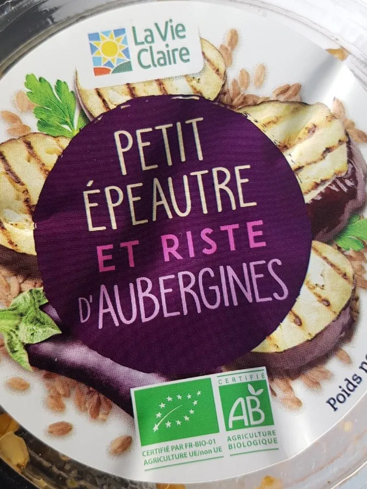 Petit épeautre et riste d aubergines